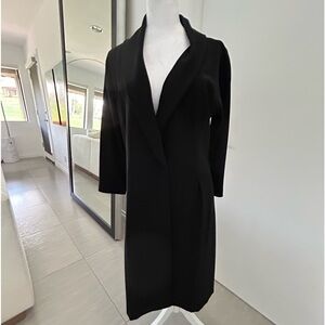 Max Mara black lightweight coat/dress. Size M.